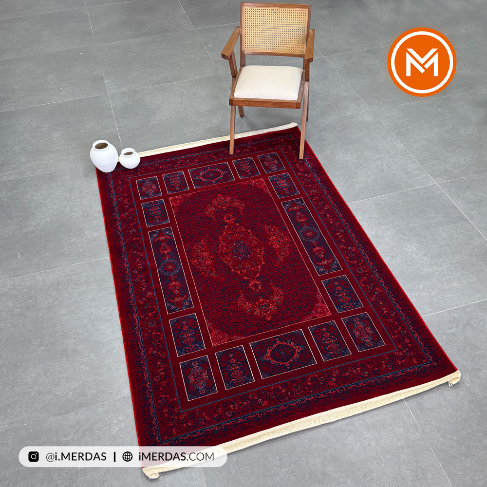فرش گبه کتیبه LSK زمینه تمام رنگ